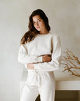 Cream Lera Inverted Pullover