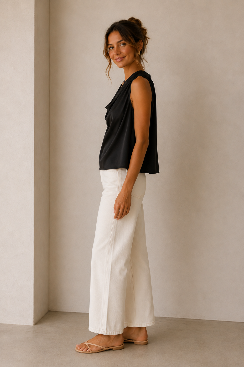 Black Cara Sleeveless Top