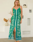 Green & Navy Kali Dress