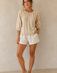 Oatmeal Sofia Ribbed Sweater