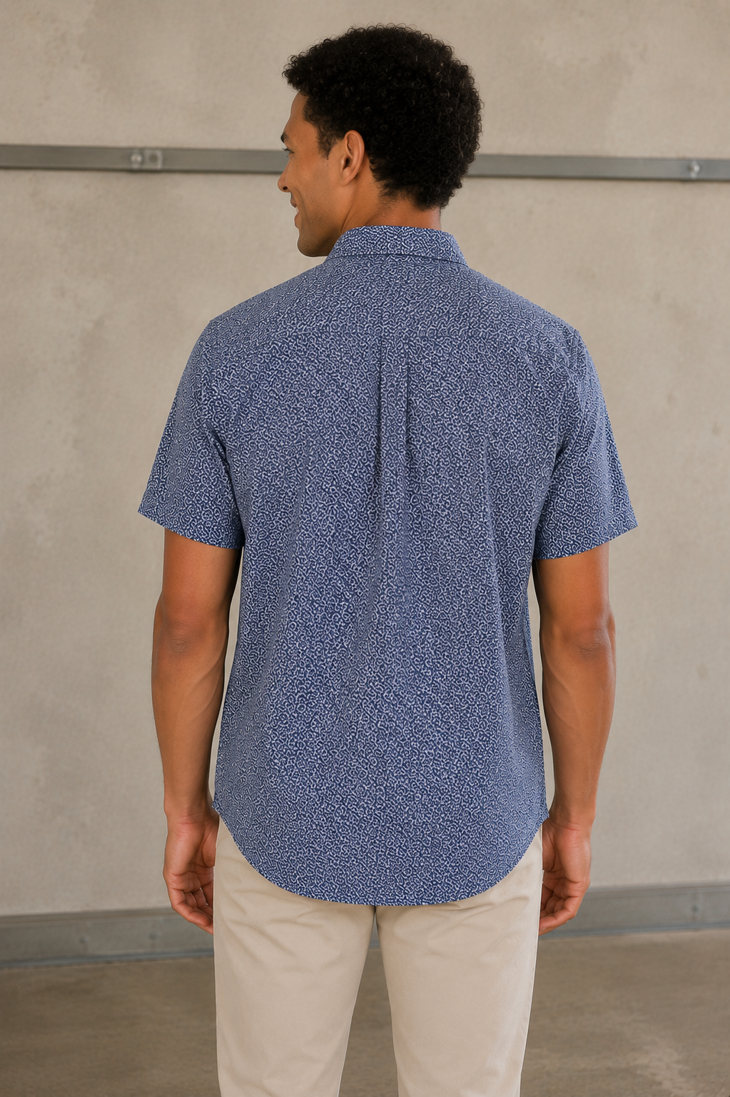 Cobalt Retro Boomerang Halyard SS Dress Shirt