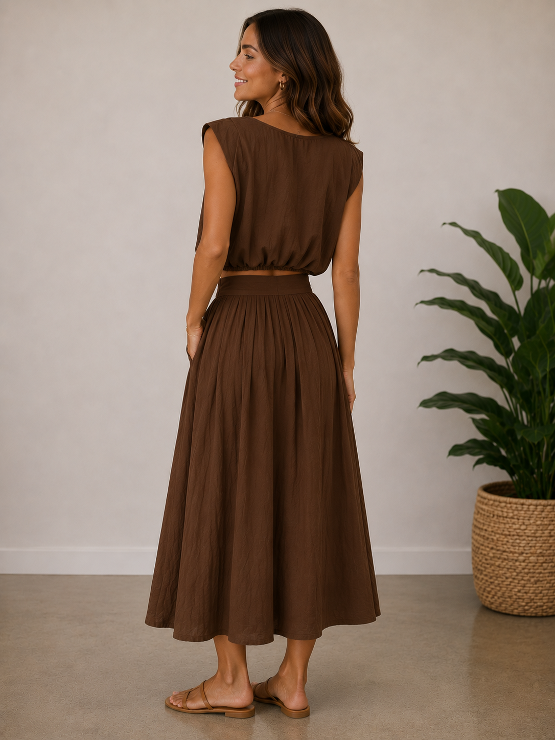 Brown Nadia Top