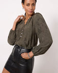 Olive Pebble Indi Top