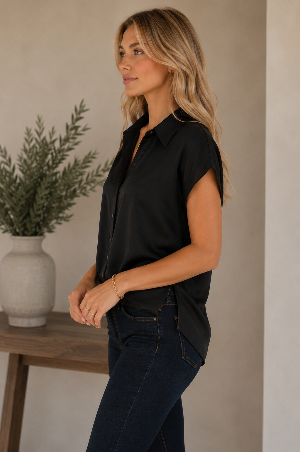 Navy Kinsley Top