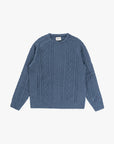 Slate Mohair Fishermans Knit