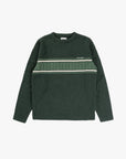 Dark Green Mohair Stripe Knit