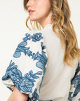 Cream Embroidered Amelia Top