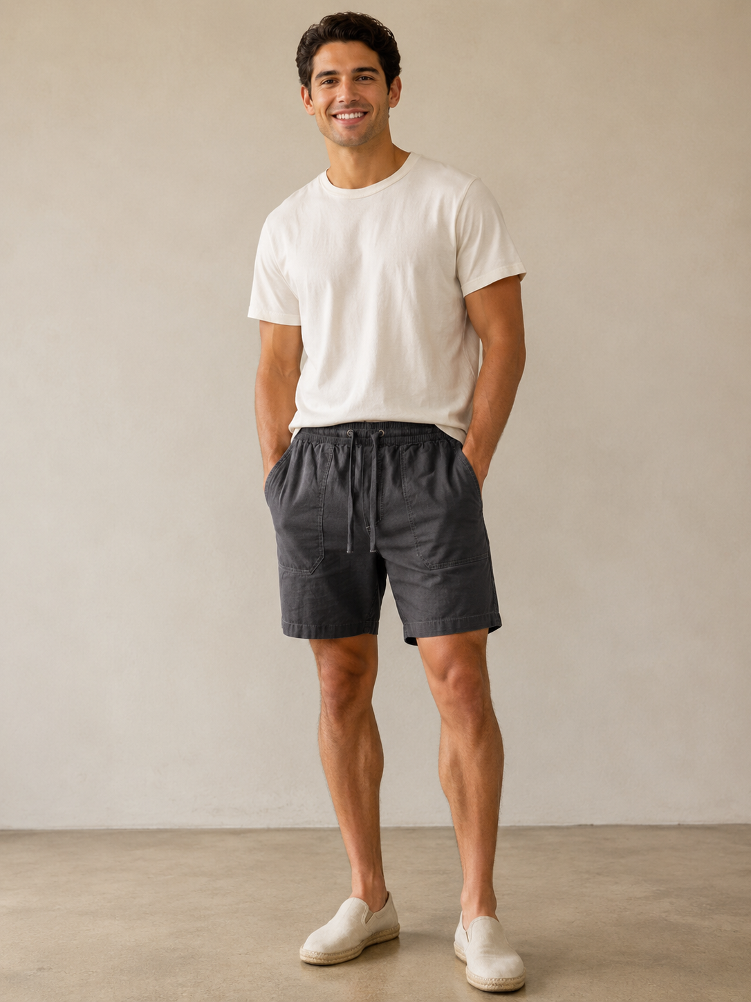 French Blue Ripstop Utility Short 7"