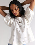 Whisper White Jessie Eyelet Tee