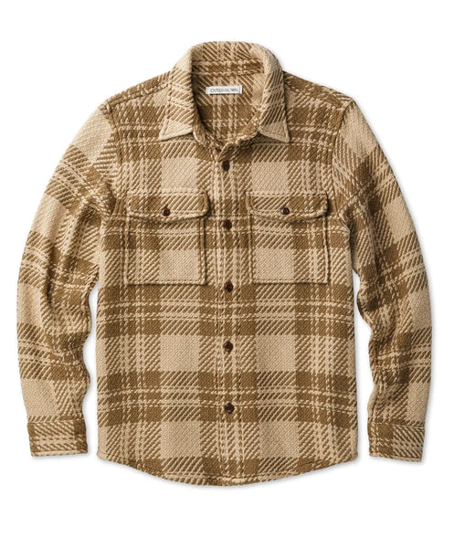 Tawny Wood Sea Mist Plaid Cloud Weave Shirt