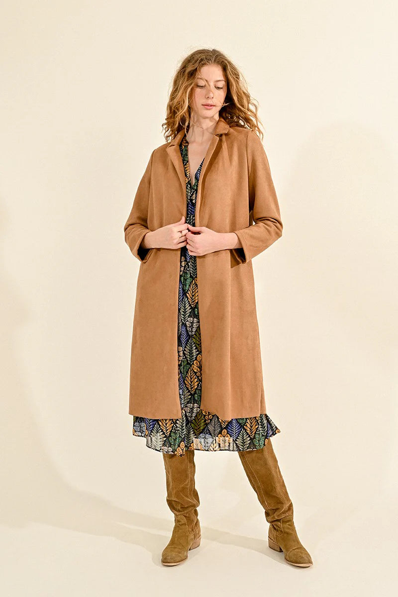 Camel Woven Coat