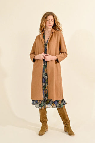 Camel Woven Coat