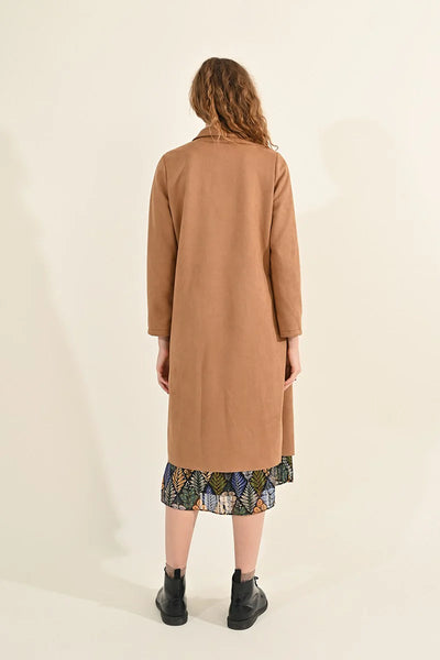 Camel Woven Coat