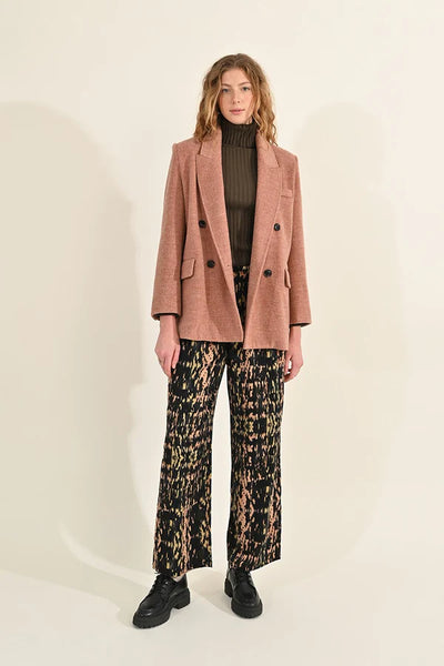 Pink Fall Woven Coat