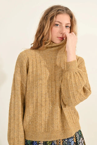 Golden Dazzle Sweater