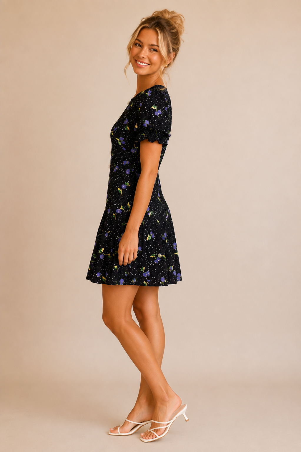Navy Dot Brenlee Dress