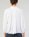 Off White Angela Pleated Top