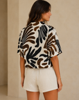 Black & Brown Carly Top