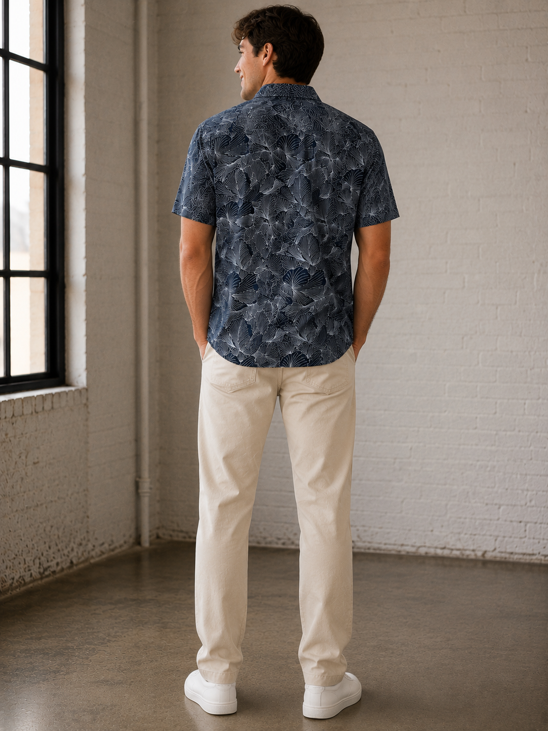 Navy Linden Short Sleeve Shirt