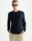 Sky Captain Linen Blend Crew Neck
