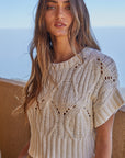 Cream Cali Crochet Top
