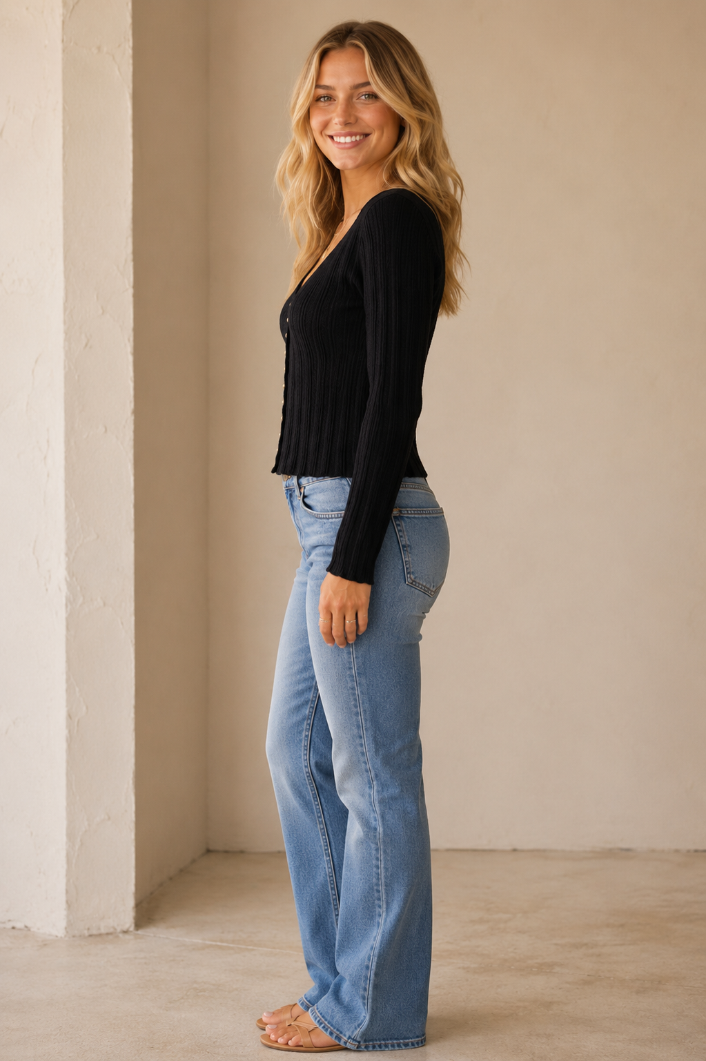Black Landa Sweater Top