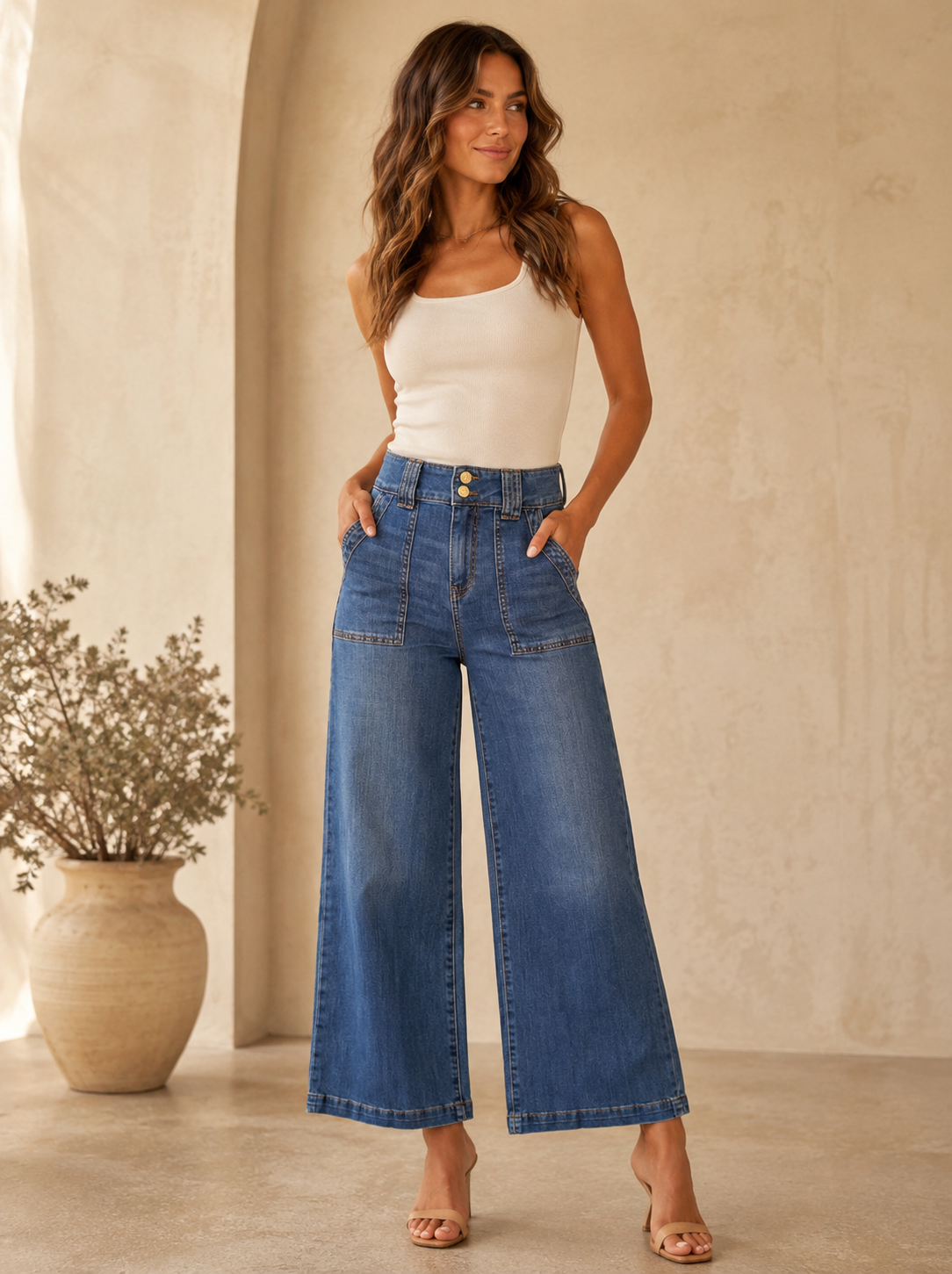 Affectionately Jodi High Rise Straight Leg