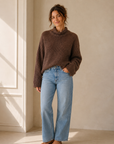 Brown Olivia Knit Sweater