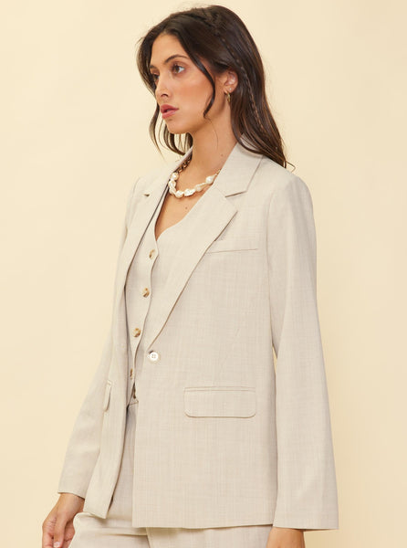 Beige Elayne Blazer