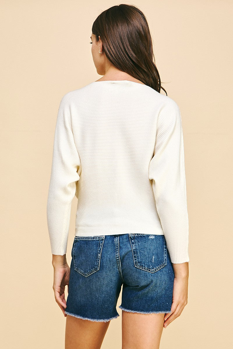 Ivory Dolman Sweater