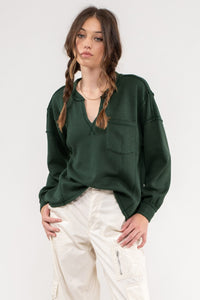 Hunter Green Gwen Top