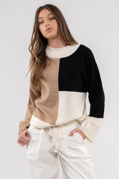 Black Multi Color South Sweater