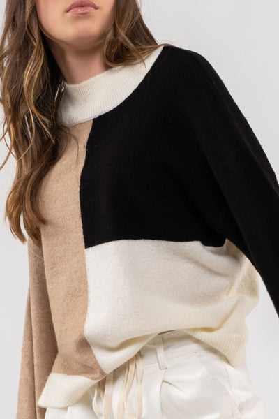 Black Multi Color South Sweater