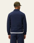 Dark Navy Marseille Seersucker Zipper Jacket