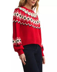 Festive Red Adornment Sweater