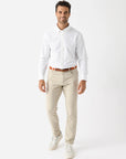 White Solid Ellis Oxford