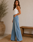 Light Paola Wide Leg Denim