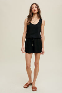 Black Tank Time Romper