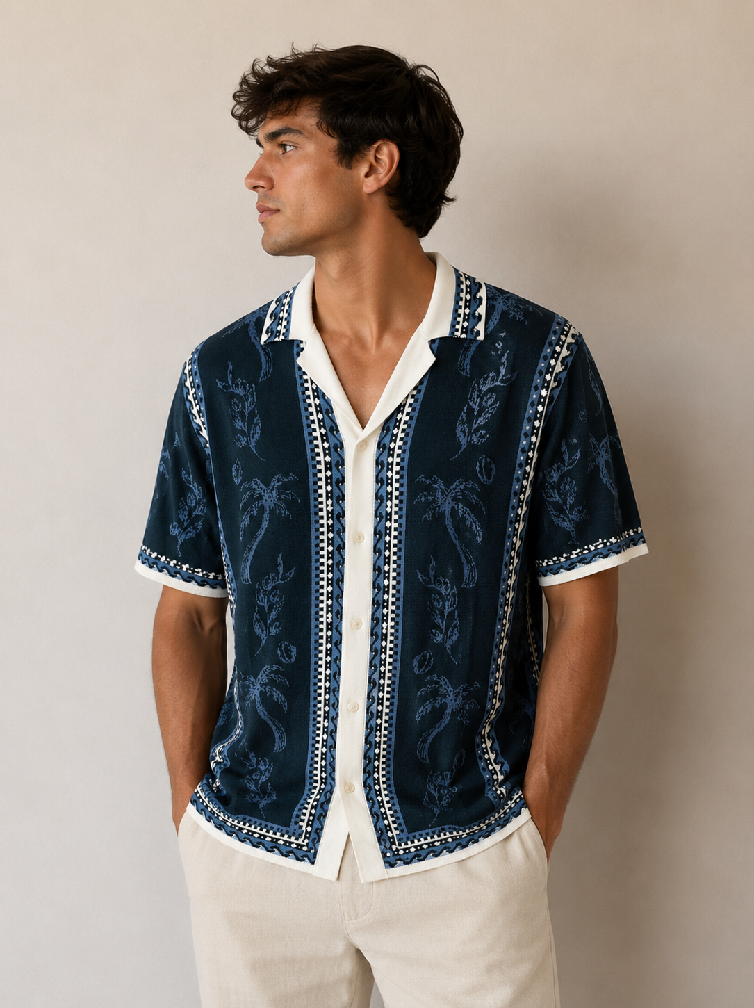 Blue Grecian Hudson Cabana Polo