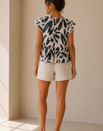 Cream Leaf Top