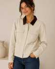 Ivory & Brown Helena Jacket - 26730