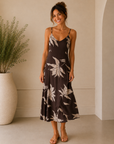 Chocolotate Charisma Floral Midi Dress