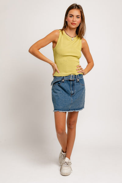 Citron Sleeveless Top