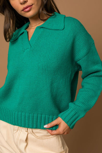 Green Breanne Sweater