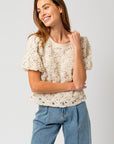 Cream Destiny Top