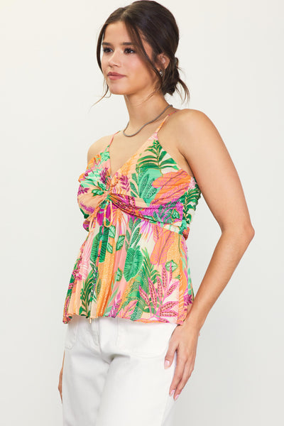 Pink Guava Ruched Cami