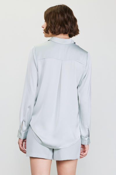 Dove Grey Air Kissed Blouse