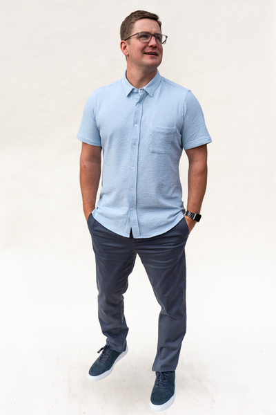 Ice Blue Bennet Short Sleeve Shirt