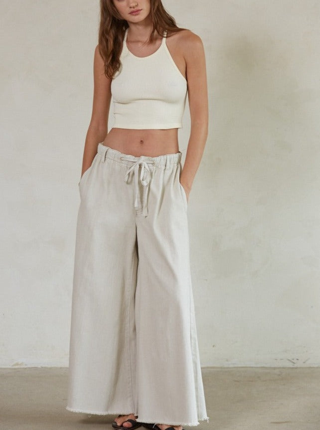 Stone Wide Leg Pants