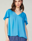 Neon Blue Athens  Top